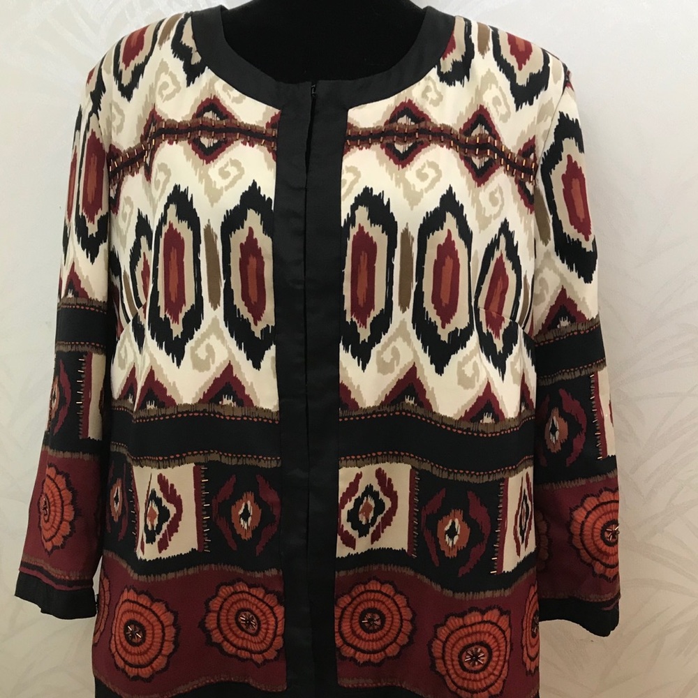 Scott Taylor Metal Accents Blazer Dress Jacket 1X